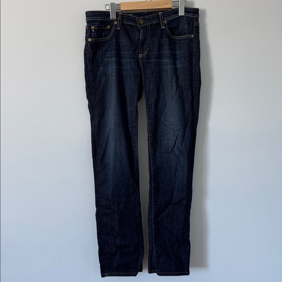 AG Adriano Goldschmied “The Angel” Bootcut Jeans Womens 31R DarkWash Made in USA - Picture 11 of 11